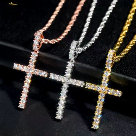 VVS Cross Pendant with Chain